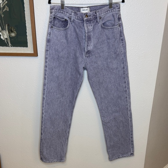 Agolde Lavender Straight Jeans - Picture 2 of 13